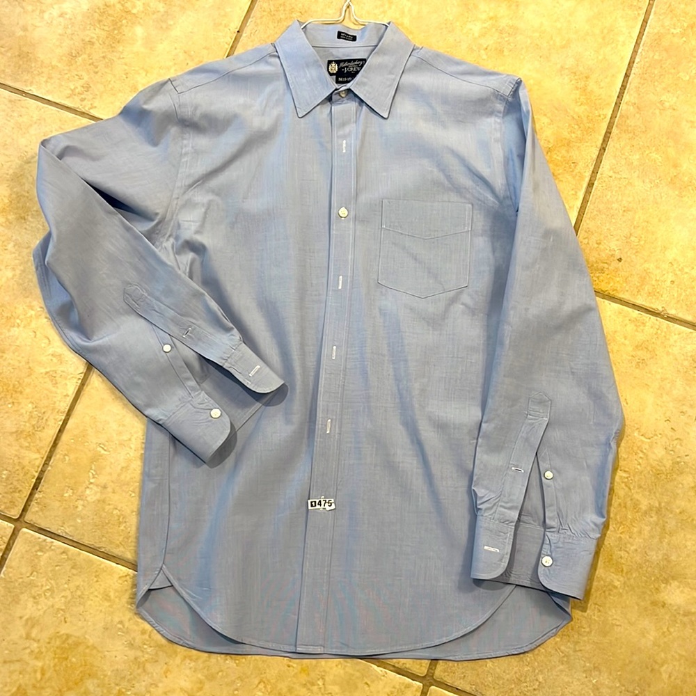 J. Crew light blue men’s casual button down shirt